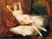Eugene Delacroix Female Nude Reclining on a Divan china oil painting artist